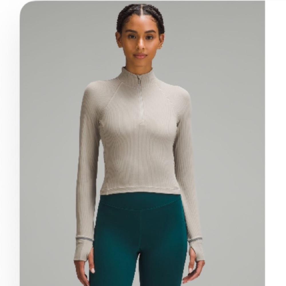 lululemon athletica Beige Long Sleeve Top